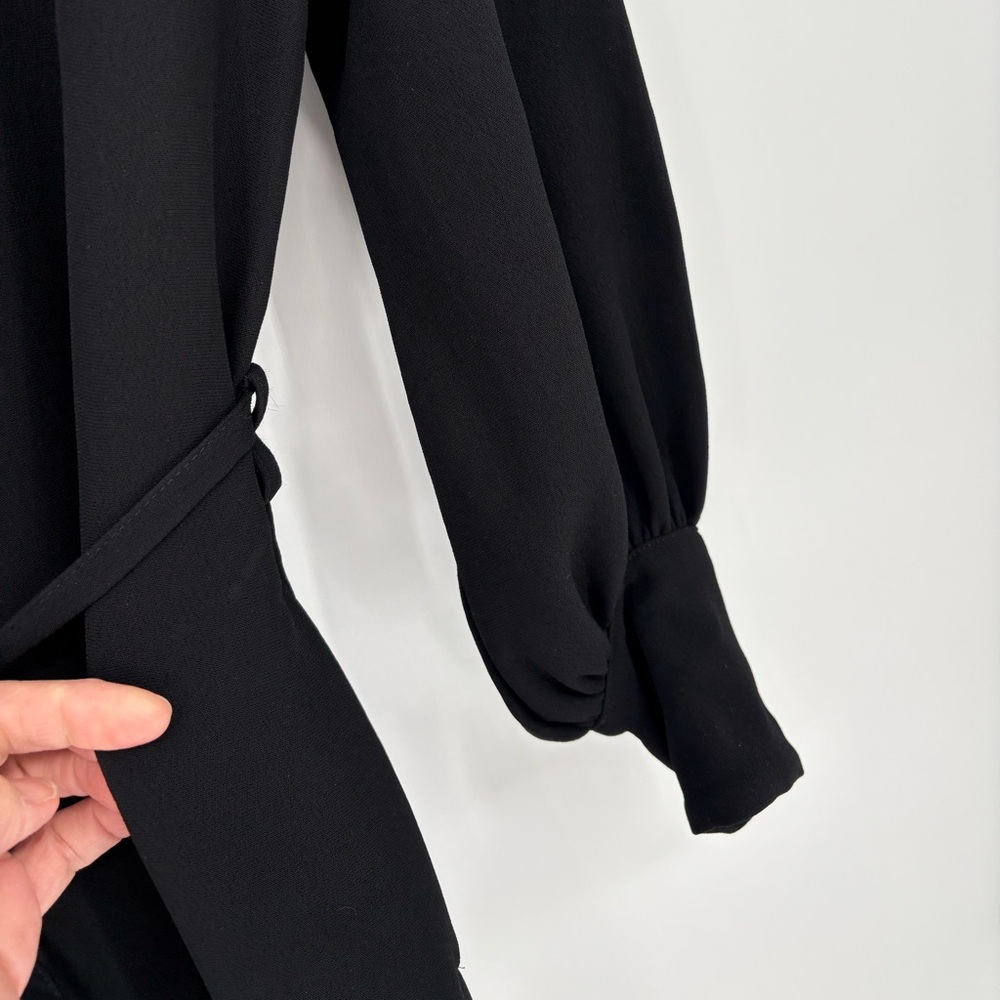 BANANA REPUBLIC CREPE MOCK-NECK MIDI DRESS - Picture 9 of 15